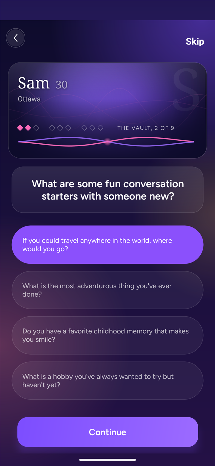 Answer thoughtful prompts